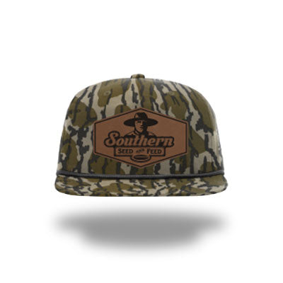 SSF Hat Camo with Gold and Brown Patch Richardson 112 Trucker