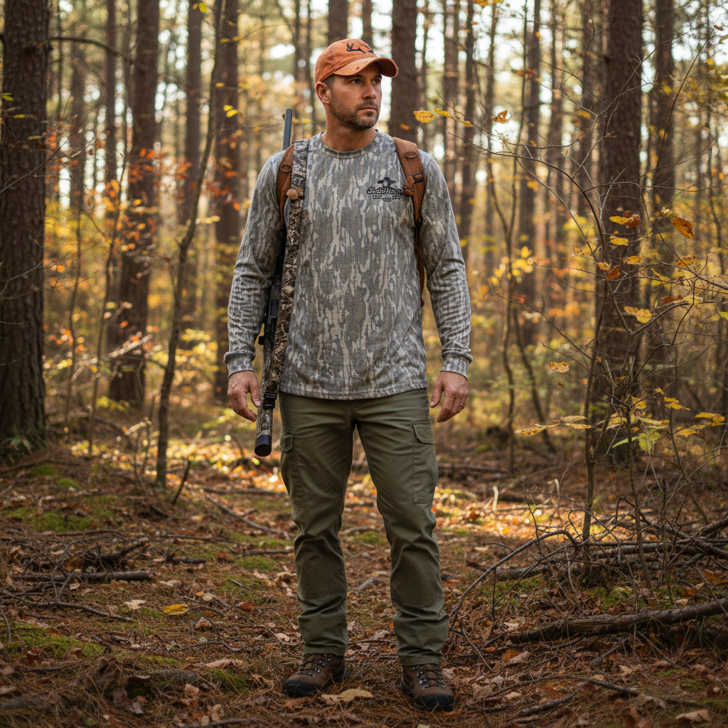 Southern Seed & Feed Mossy Oak Bottom Land Camo Triple Cleaned Corn Long-Sleeve T-Shirt