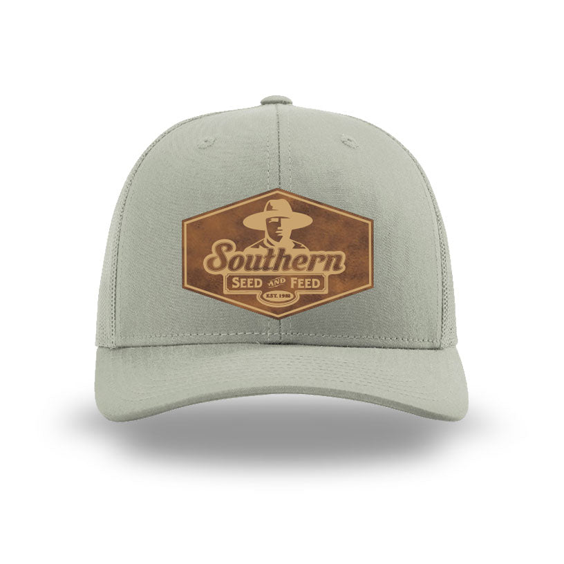 SSF Hat Green with Gold and Brown Patch Richardson 112 Trucker