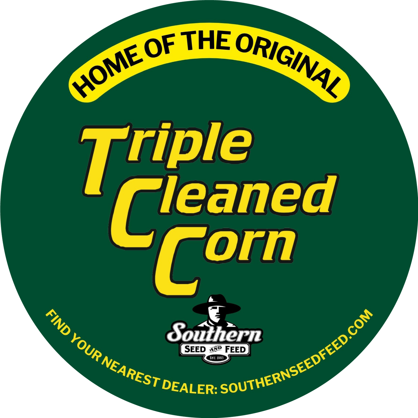 Triple Cleaned Corn Sticker