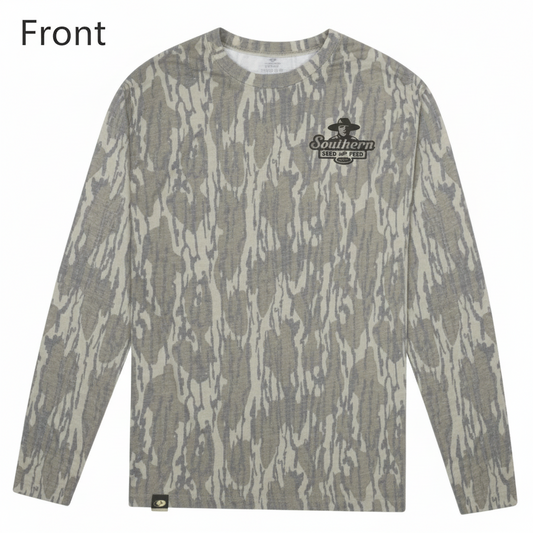 Southern Seed & Feed Mossy Oak Bottom Land Camo Triple Cleaned Corn Long-Sleeve T-Shirt